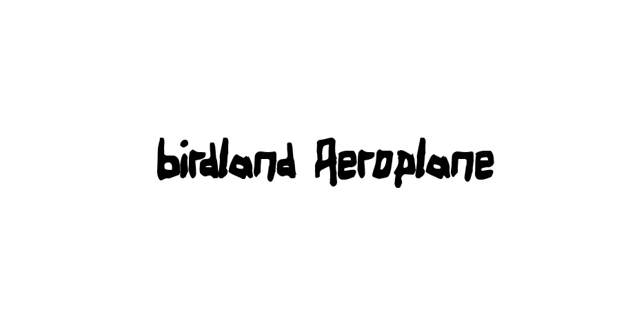 Fonte Birdland Aeroplane