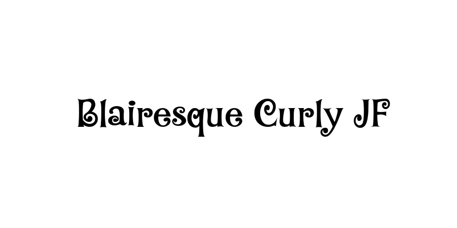 Fonte Blairesque Curly JF