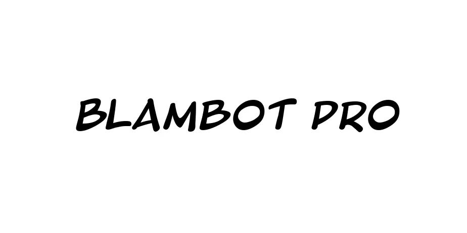 Fonte Blambot Pro