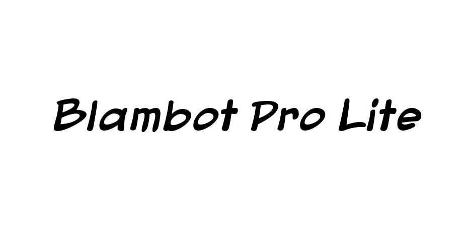 Fonte Blambot Pro Lite