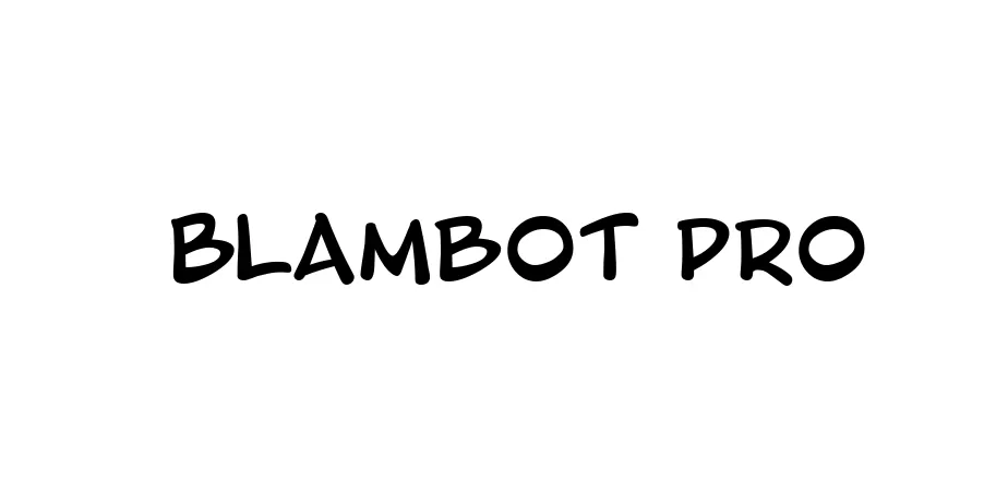 Fonte Blambot Pro