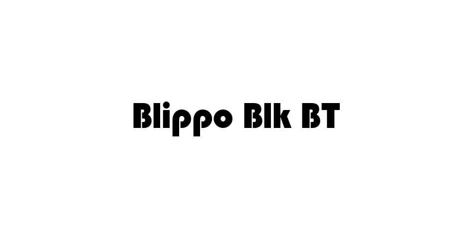 Fonte Blippo Blk BT