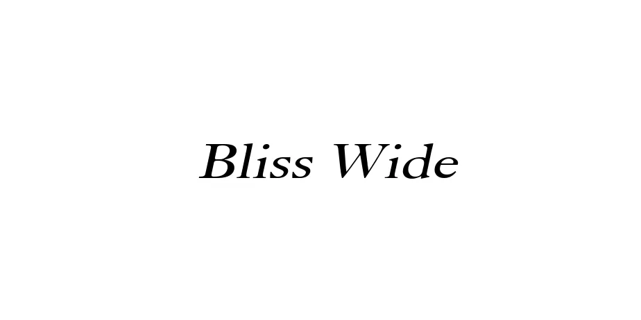 Fonte Bliss Wide