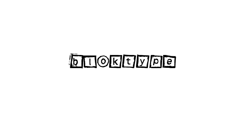 Fonte Bloktype