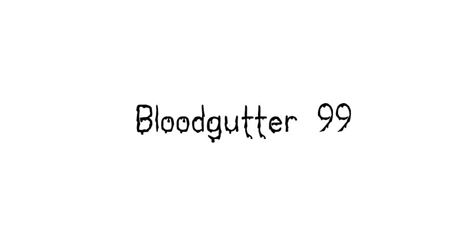 Fonte Bloodgutter 99