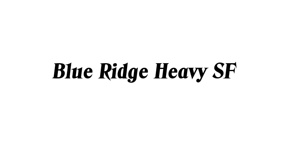 Fonte Blue Ridge Heavy SF