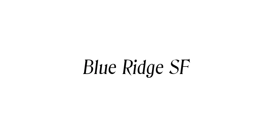 Fonte Blue Ridge SF