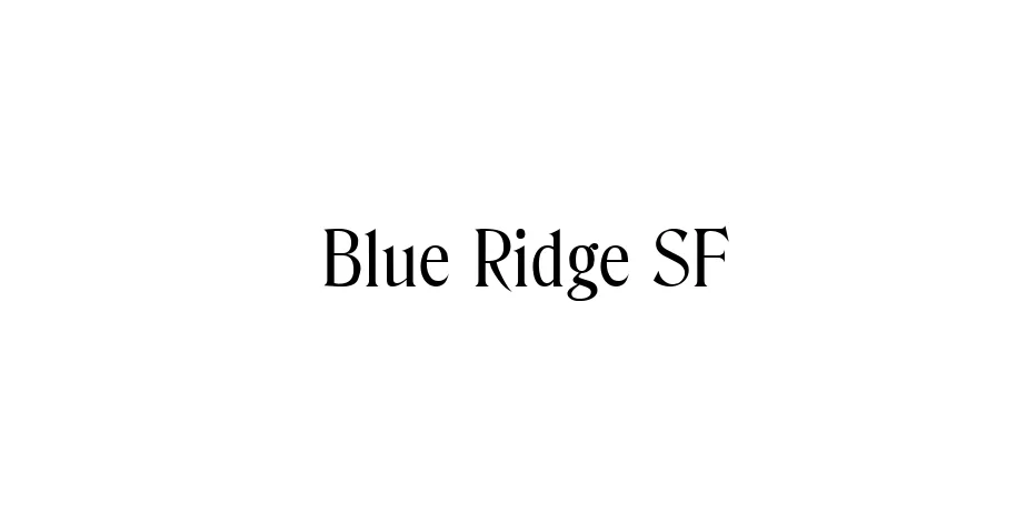 Fonte Blue Ridge SF