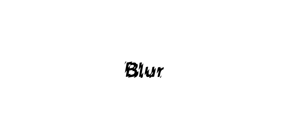 Fonte Blur