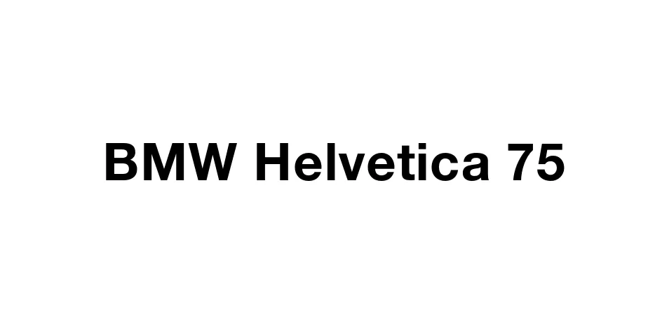 Fonte BMW Helvetica 75