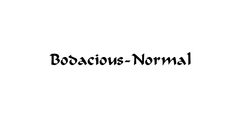 Fonte Bodacious-Normal