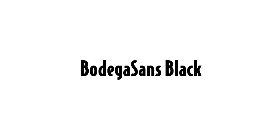 Fonte BodegaSans Black