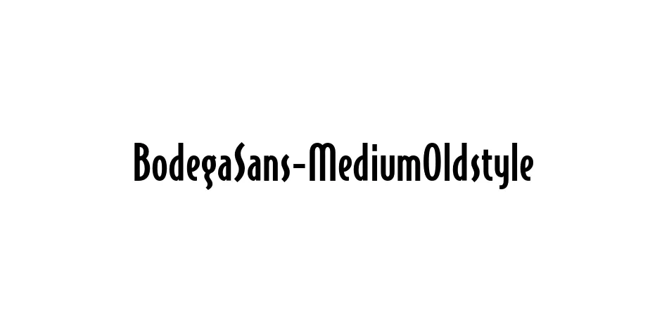 Fonte BodegaSans-MediumOldstyle