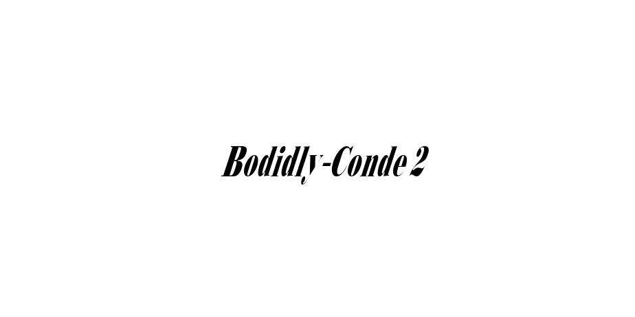 Fonte Bodidly-Conde 2