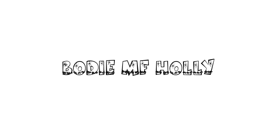 Fonte Bodie MF Holly