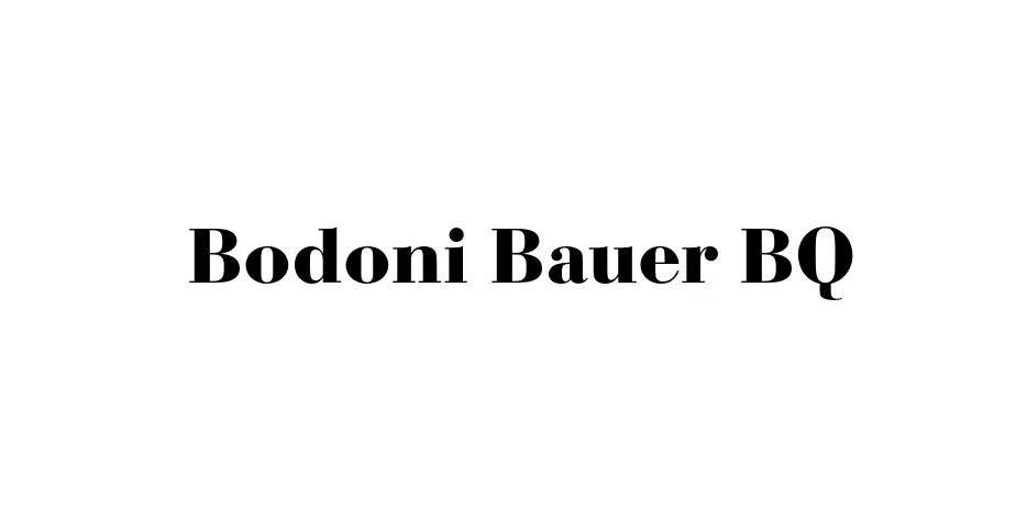 Fonte Bodoni Bauer BQ