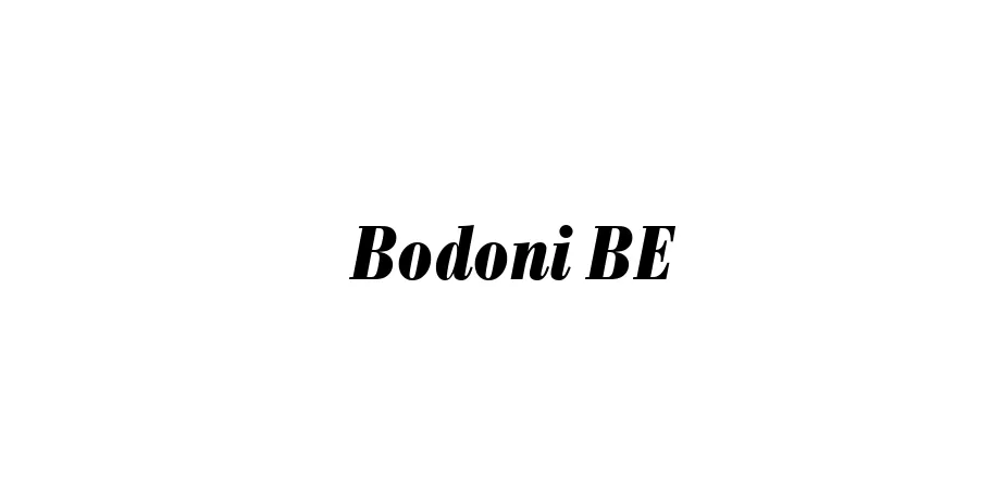 Fonte Bodoni BE