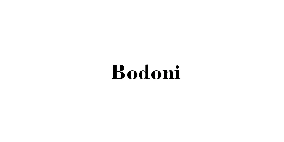 Fonte Bodoni