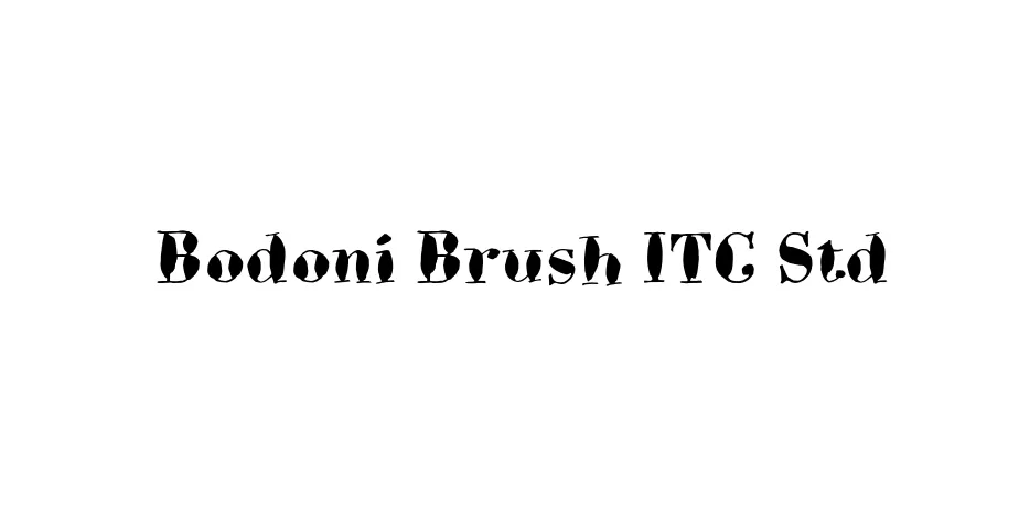 Fonte Bodoni Brush ITC Std