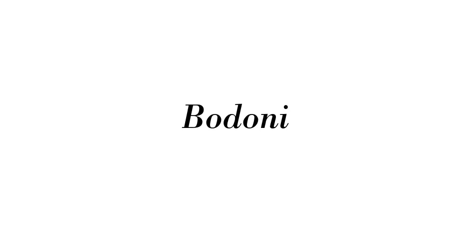 Fonte Bodoni