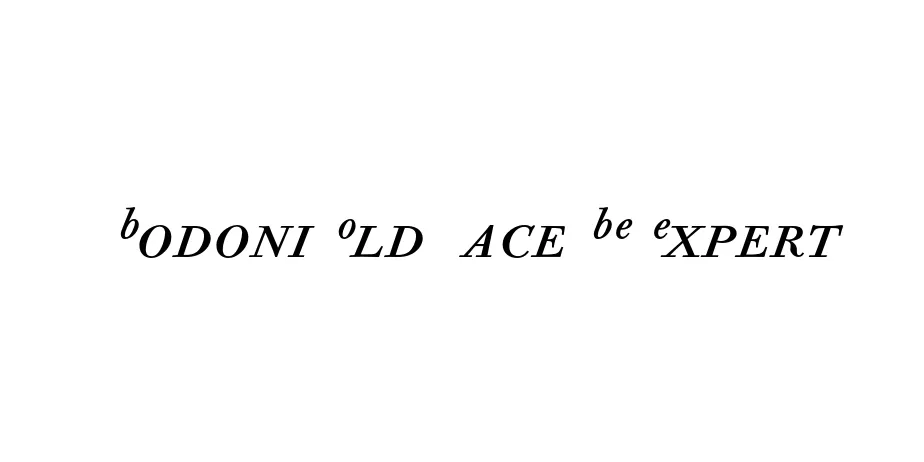 Fonte Bodoni Old Face BE Expert