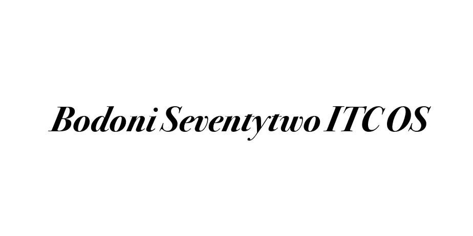 Fonte Bodoni Seventytwo ITC OS