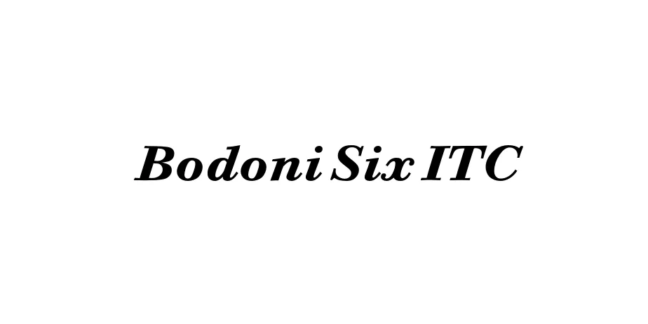 Fonte Bodoni Six ITC