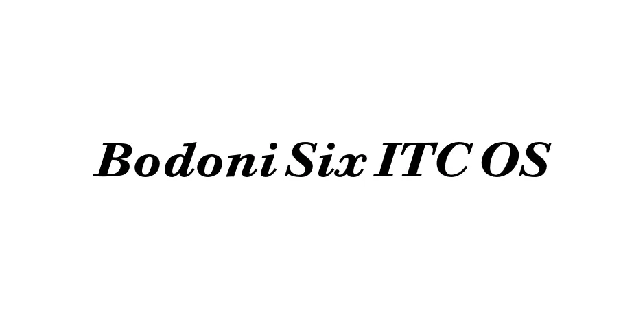 Fonte Bodoni Six ITC OS