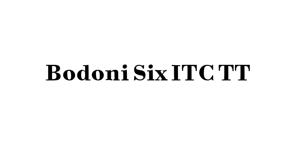 Fonte Bodoni Six ITC TT