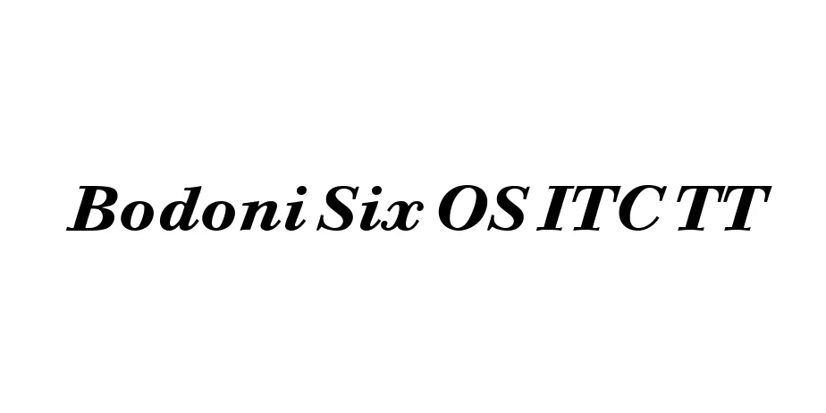 Fonte Bodoni Six OS ITC TT