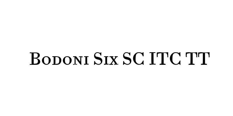 Fonte Bodoni Six SC ITC TT