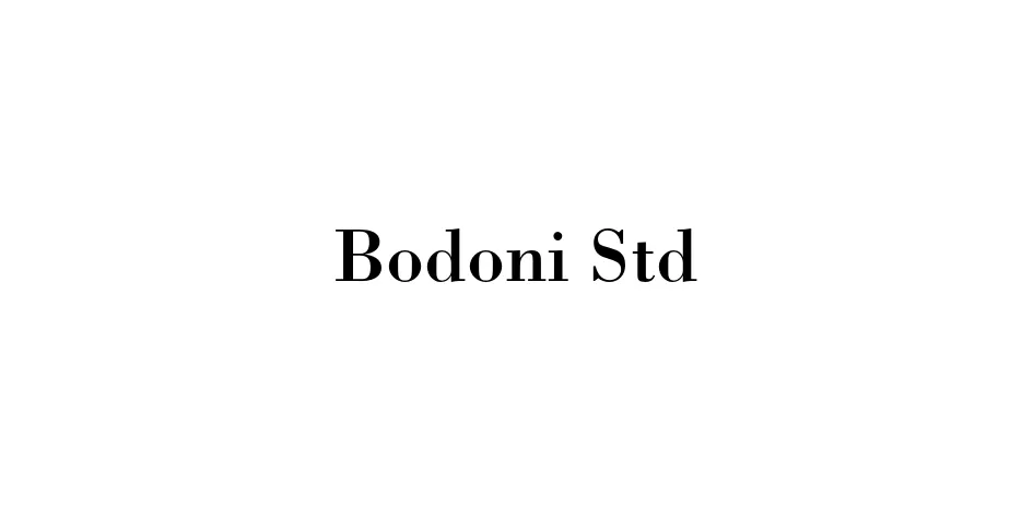 Fonte Bodoni Std