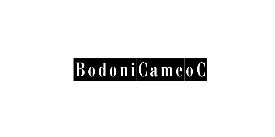 Fonte BodoniCameoC