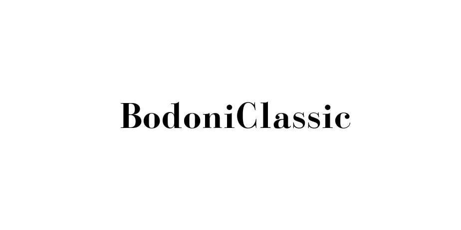 Fonte BodoniClassic