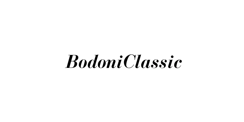 Fonte BodoniClassic