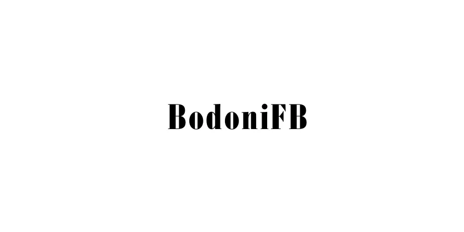 Fonte BodoniFB