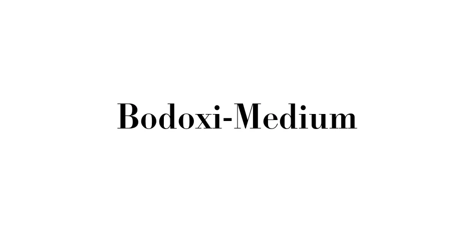 Fonte Bodoxi-Medium