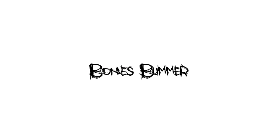 Fonte Bones Bummer