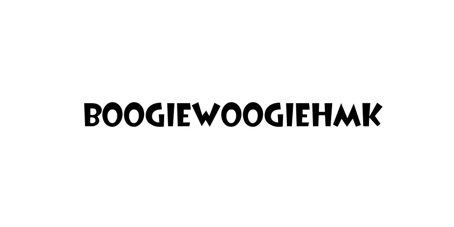 Fonte BoogieWoogieHmk