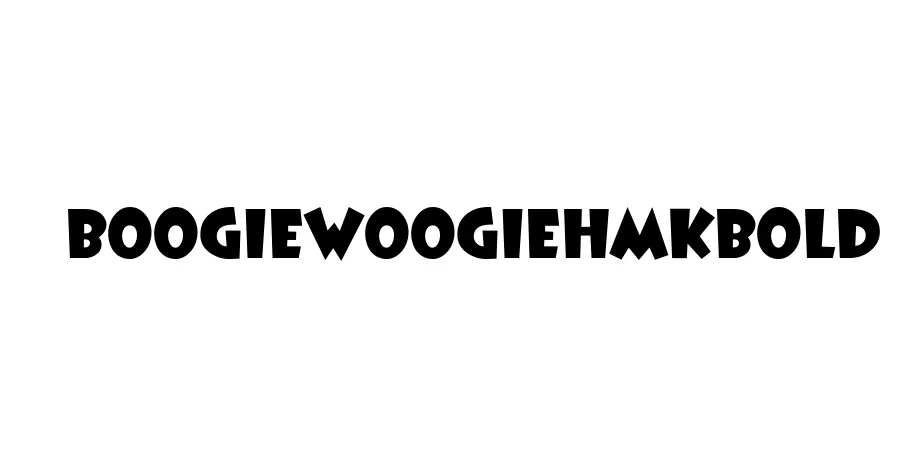 Fonte BoogieWoogieHmkBold