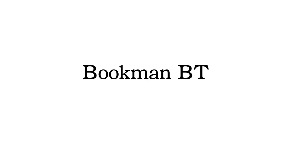 Fonte Bookman BT