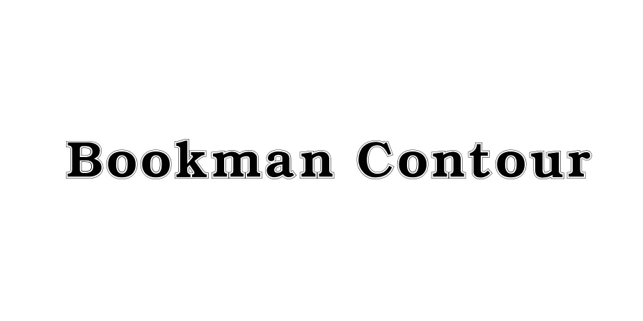 Fonte Bookman Contour