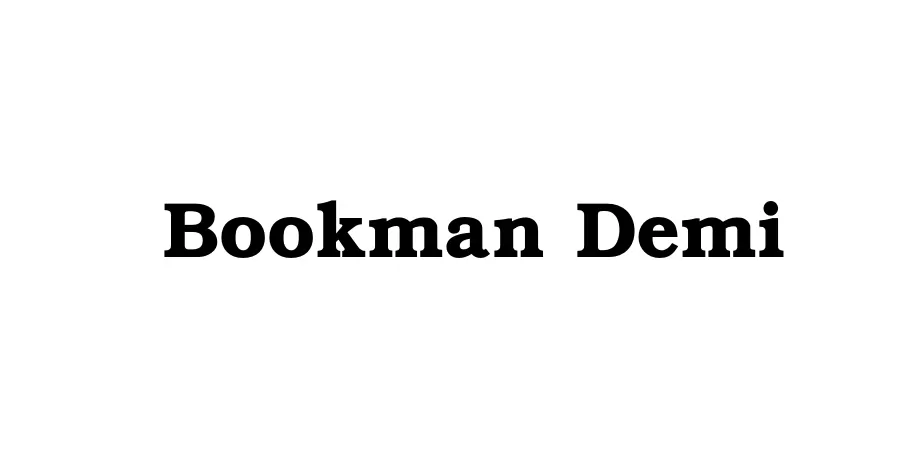 Fonte Bookman Demi