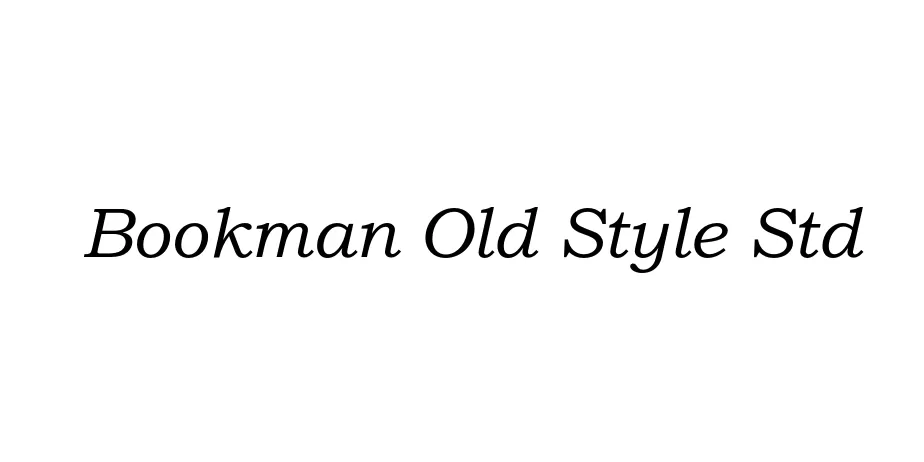 Fonte Bookman Old Style Std