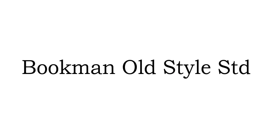 Fonte Bookman Old Style Std