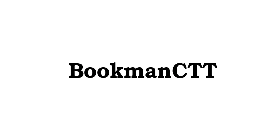 Fonte BookmanCTT