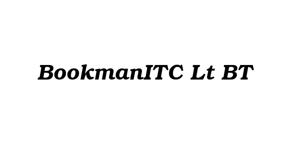 Fonte BookmanITC Lt BT