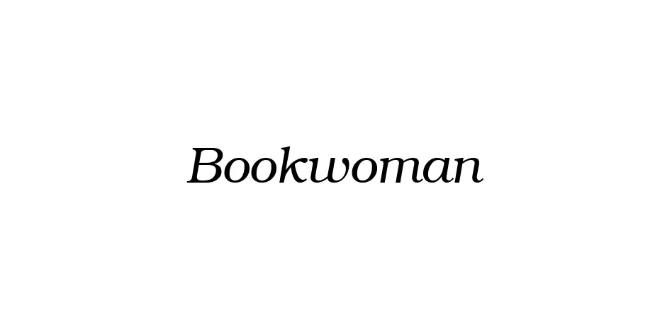 Fonte Bookwoman