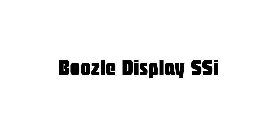 Fonte Boozle Display SSi