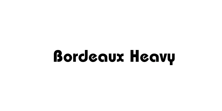 Fonte Bordeaux Heavy